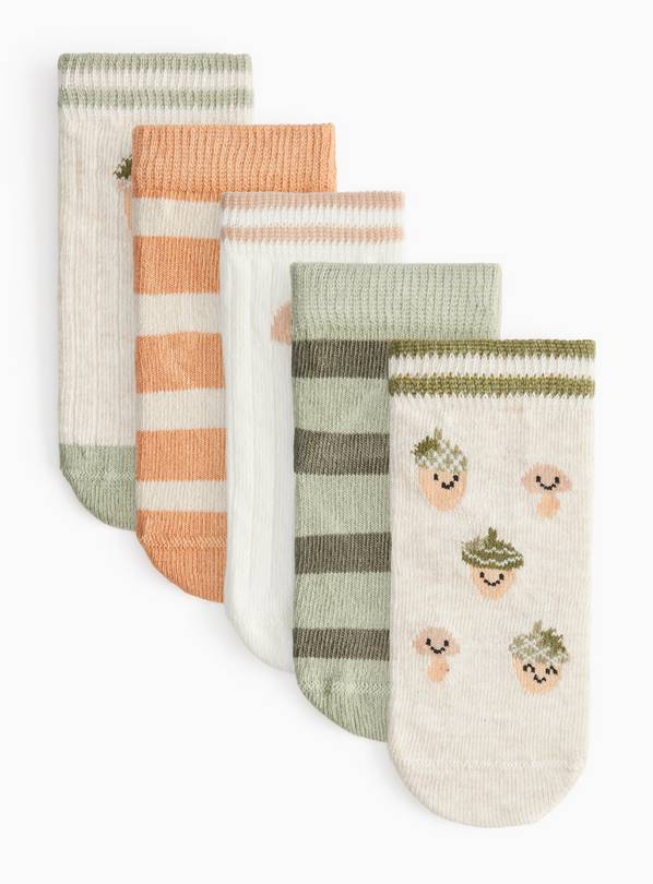 Acorn Socks 5 Pack 1-6 months